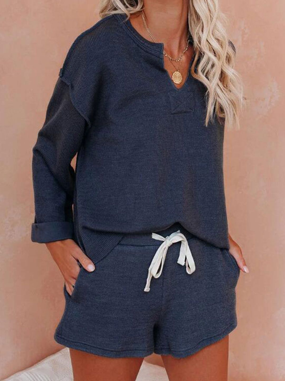 BoStreet Navy Blue Jumpsuit Price in India