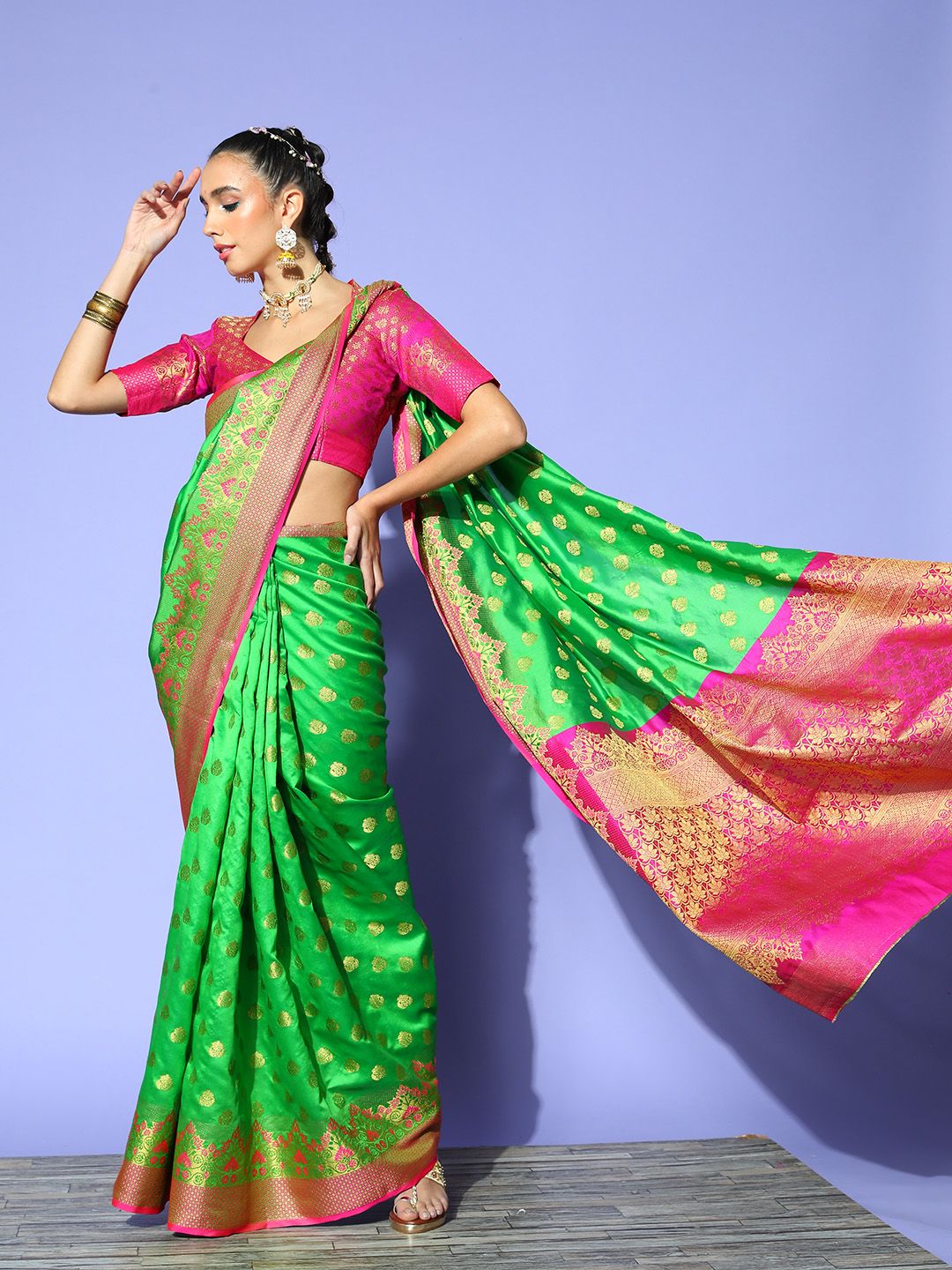 Mitera grey clearance woven design saree