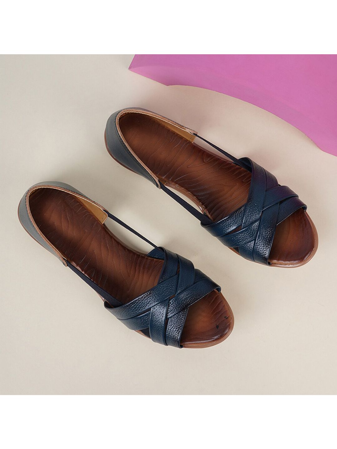 Style Shoes Women Blue Flats Price in India
