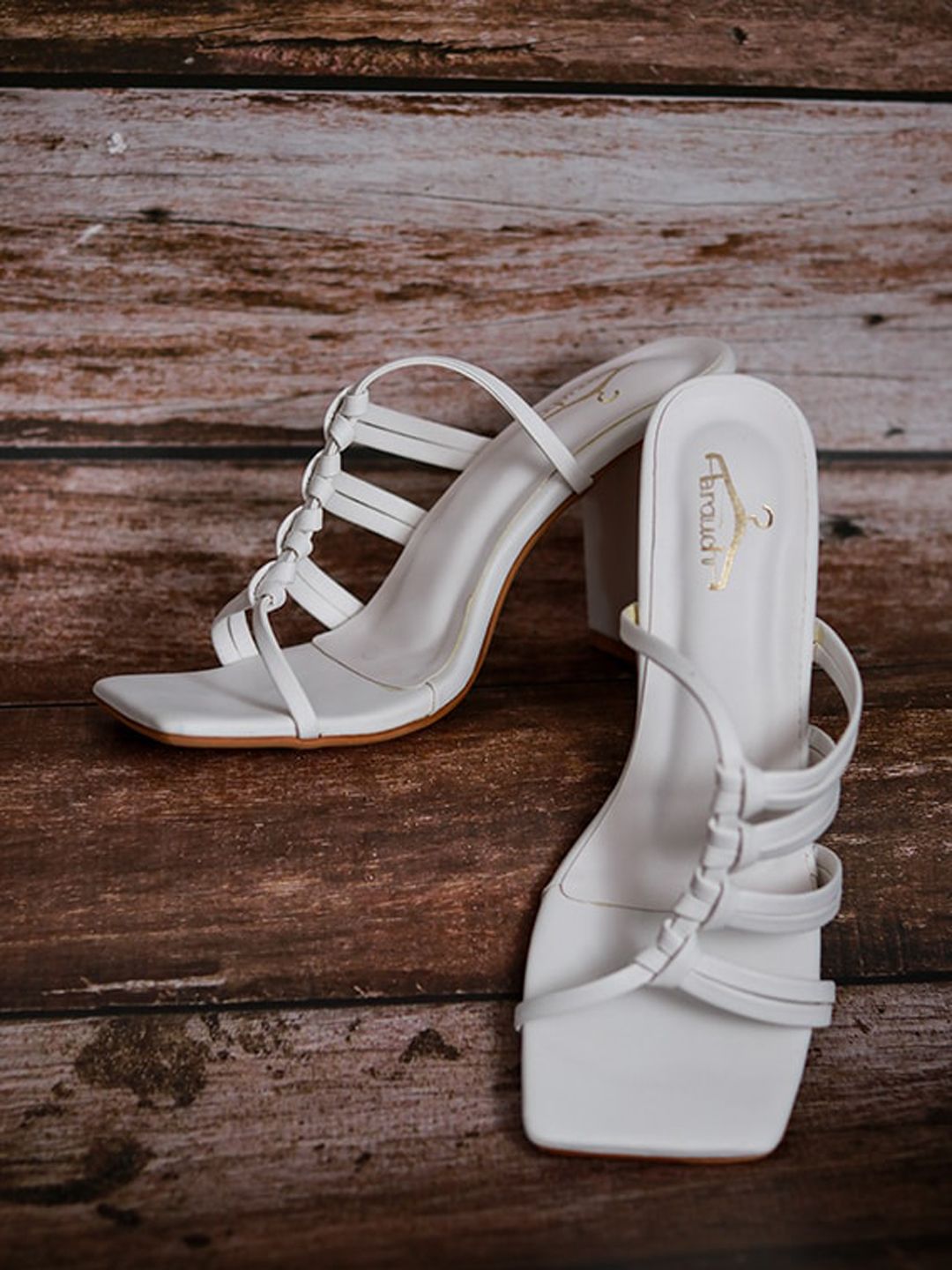 Brauch White Block Sandals Price in India