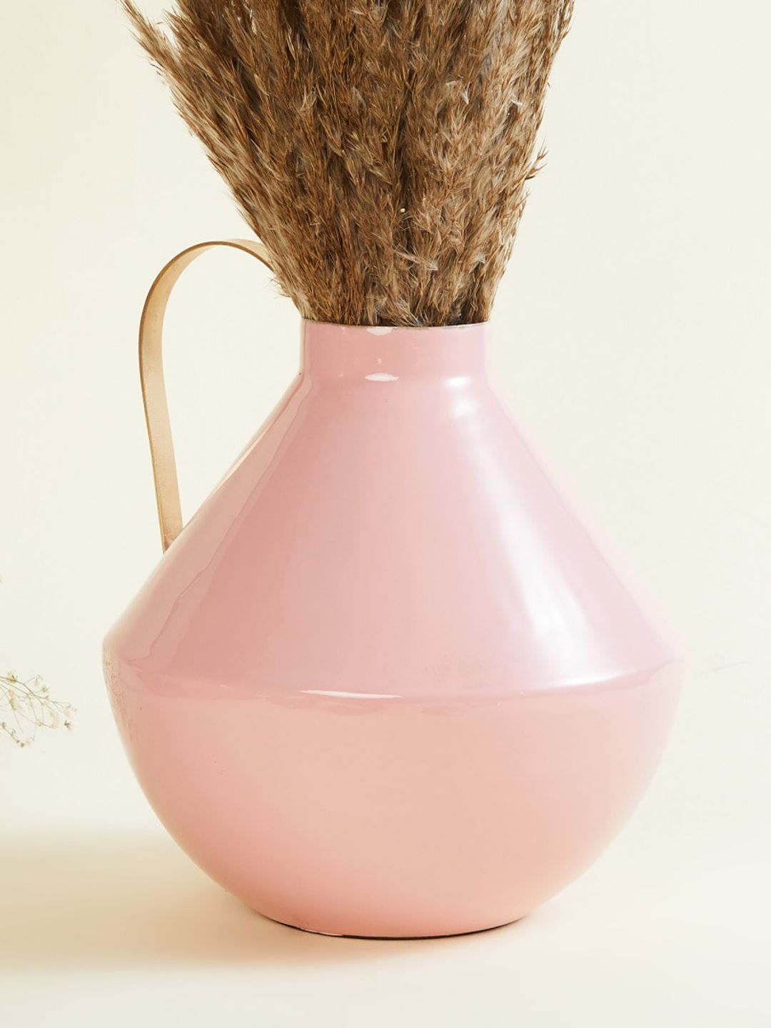 Home Centre Pink Splendid Solid Metal Abstract Vase Price in India