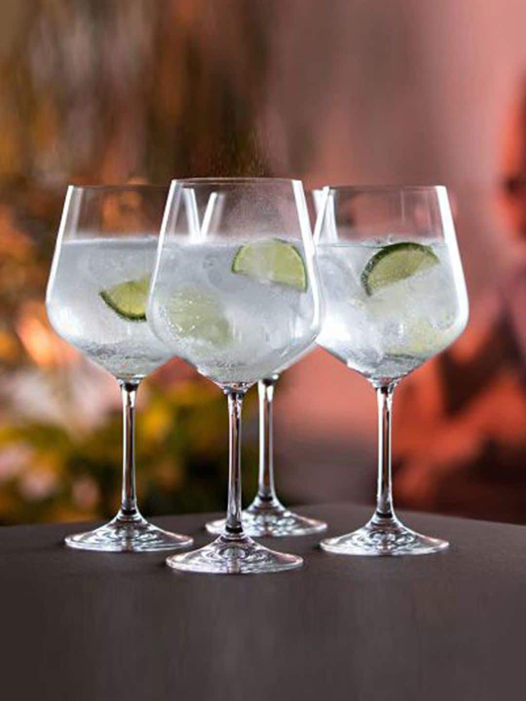 DARTINGTON Set Of 4 Transparent Wine Glasses Price in India