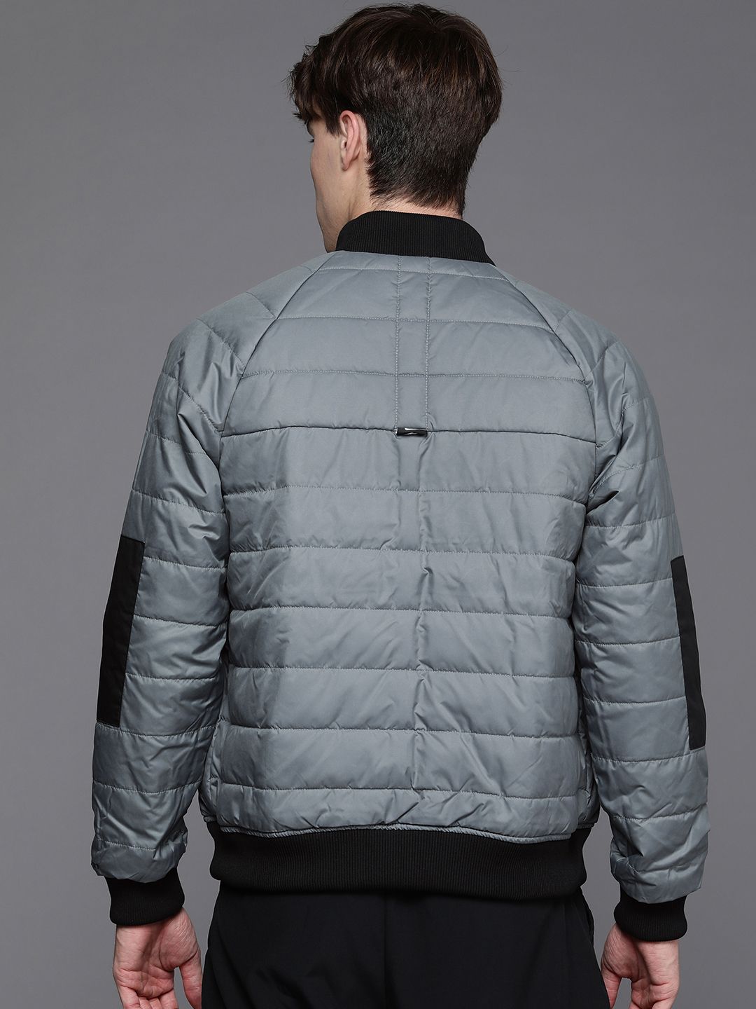 mens nike quilted bomber jacket