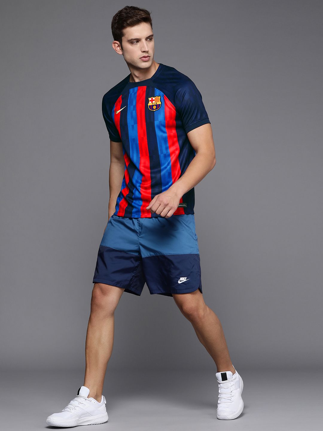 Buy Nike Men Blue & Red FC Barcelona Dri-FIT Jersey - Tshirts for