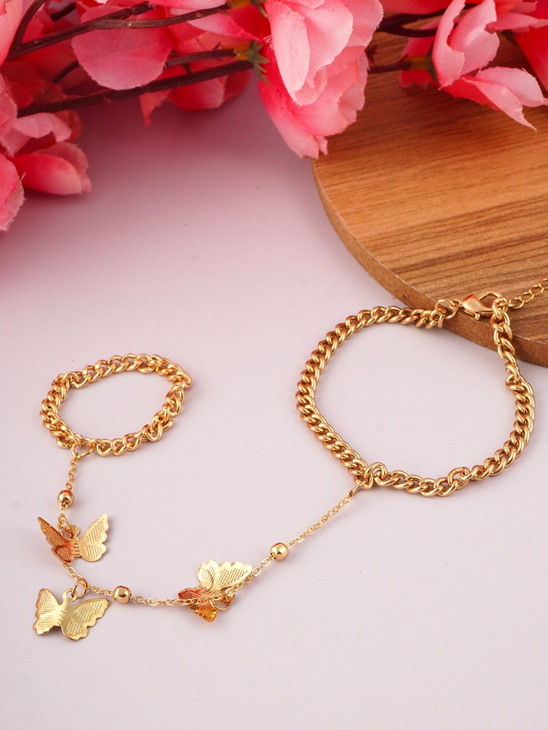 Emmie Women Gold-Toned Charm Bracelet Price in India