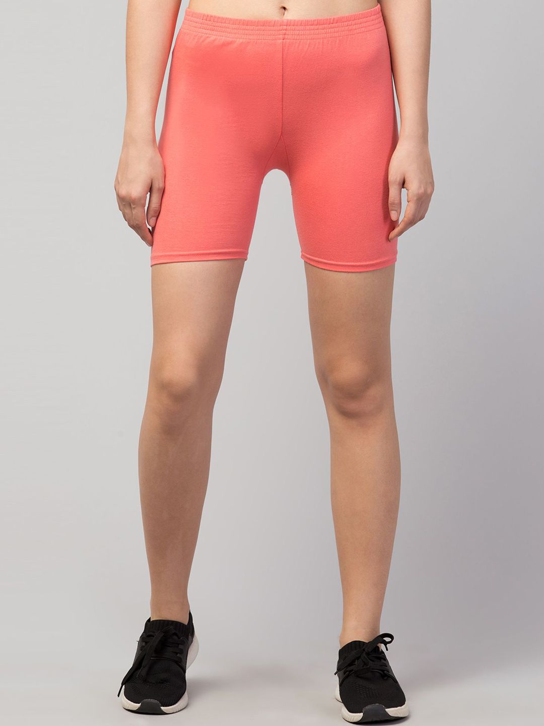 Apraa & Parma Women Pink Ombre Slim Fit Pure Cotton Cycling Sports Shorts Price in India
