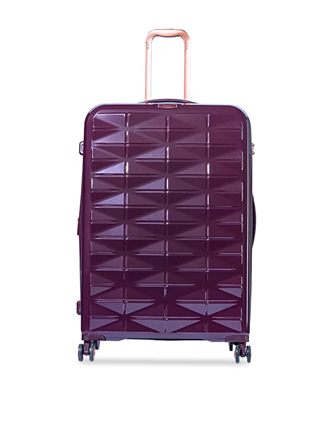 IT luggage Purple Textured Trolley Bag Price in India