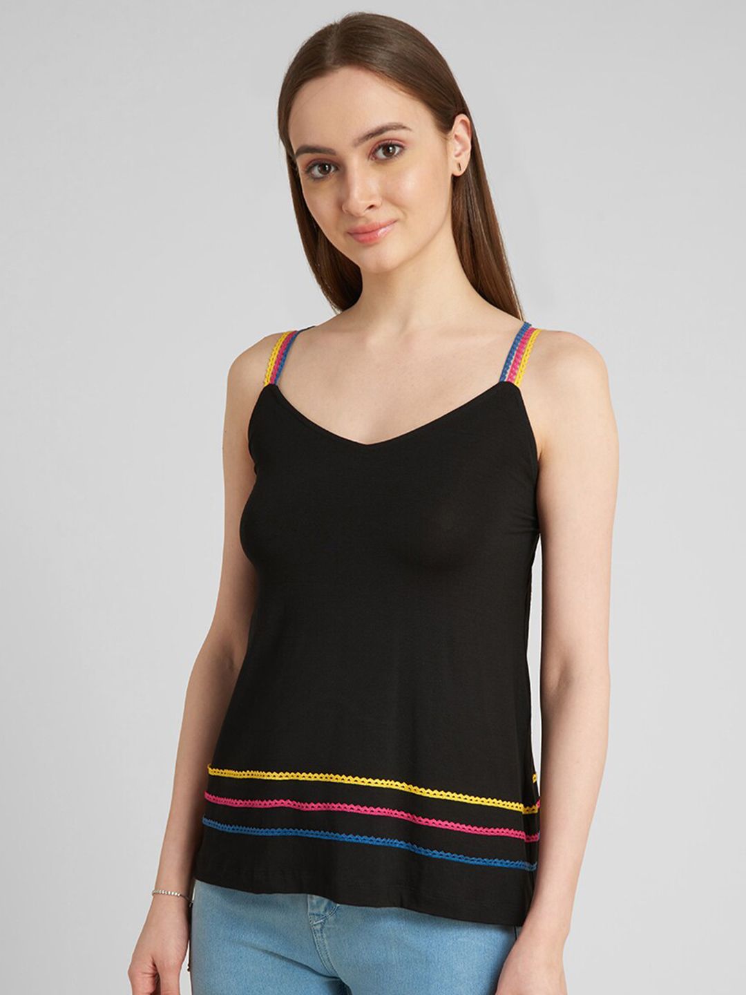 aturabi Black Striped Top Price in India