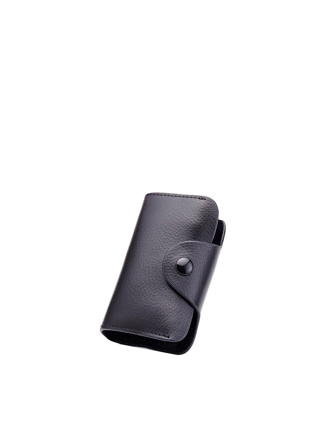 StealODeal Unisex Black Leather Card Holder Price in India