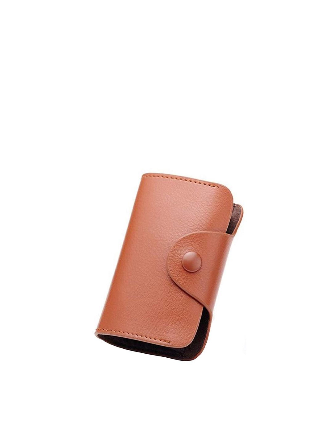 StealODeal Unisex Brown Leather Card Holder Price in India