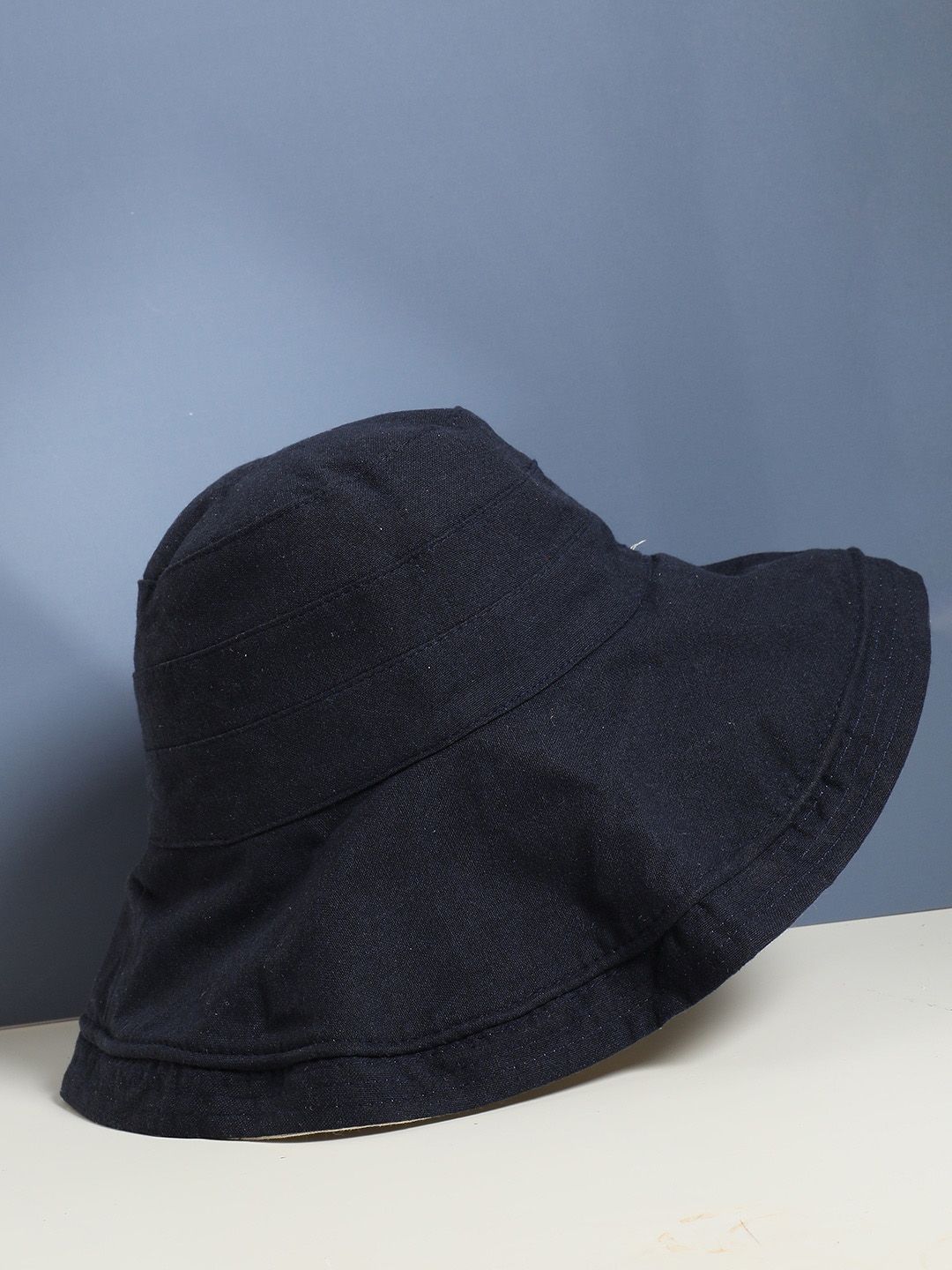 HAUTE SAUCE by  Campus Sutra Women Navy Blue Solid Vintage Hat Price in India
