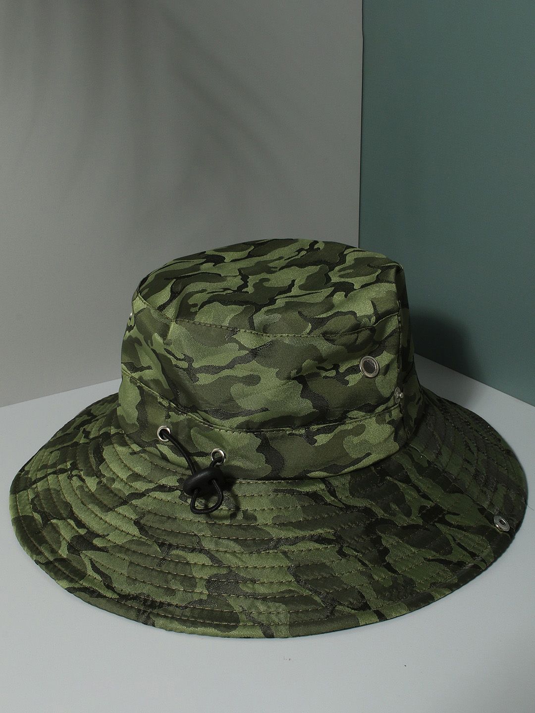 HAUTE SAUCE by  Campus Sutra Women Green Camouflage Printed Bucket Hat Price in India