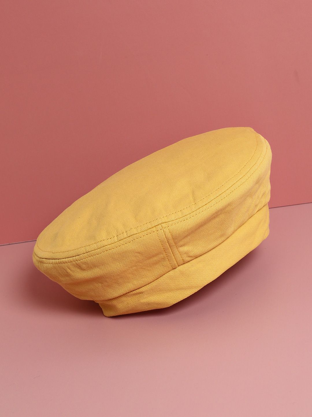 HAUTE SAUCE by Campus Sutra Women Yellow Solid Beret Hat Price in India