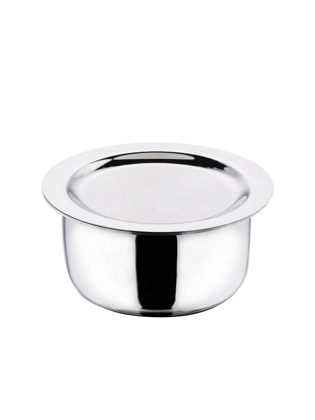 Vinod Silver-Toned Triply Tope With Stainless Steel Lid Price in India