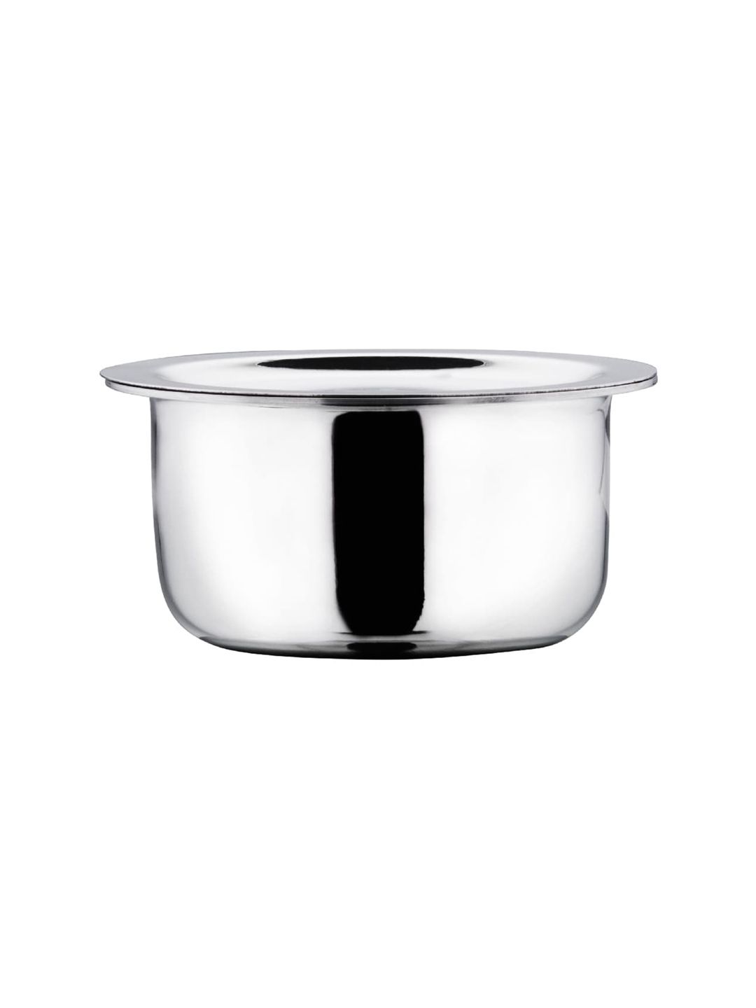 Vinod Silver-Toned Solid Stainless Steel Induction Friendly Tope With Lid Price in India