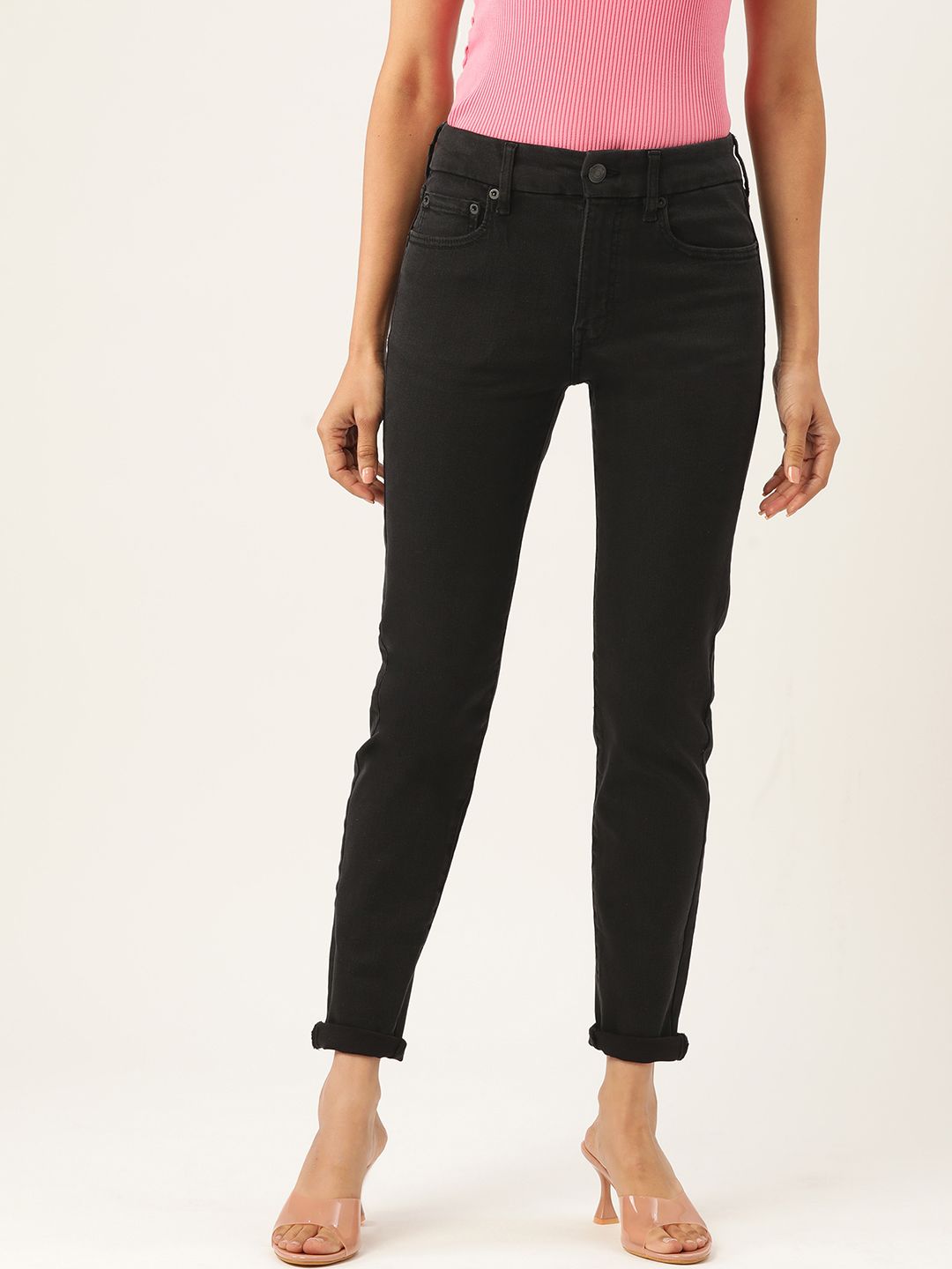 Malachi Women Black Bootilicious Skinny Fit High-Rise Stretchable Jeans Price in India