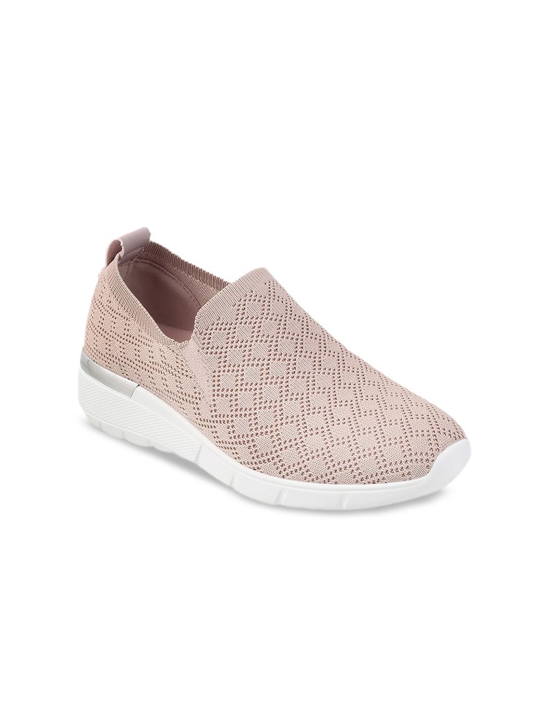 ACTIV Women Pink Textured Slip-On Sneakers Price in India