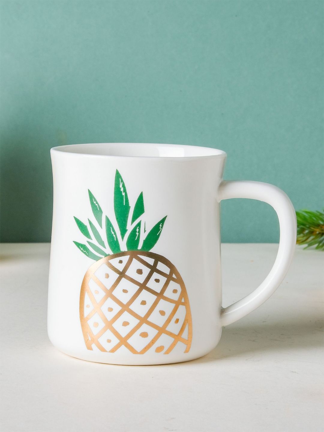 Nestasia White Ceramic Pineapple Mug Price in India