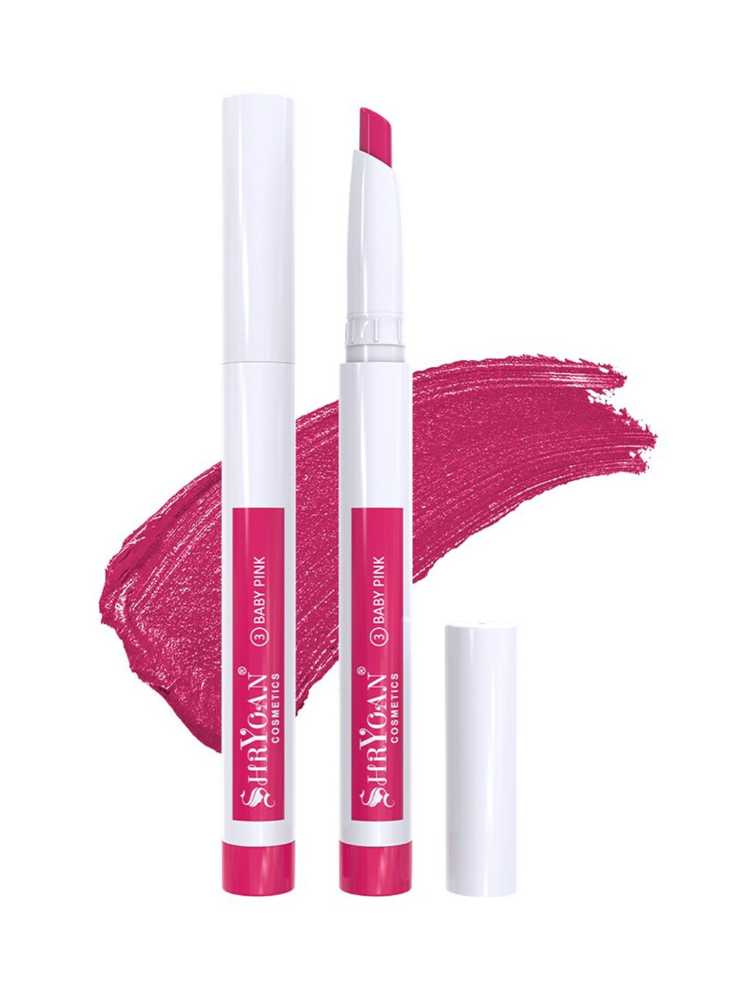 SHRYOAN Women Non Transfer 24 Hours Waterproof Lipstick- Baby Pink Price in India