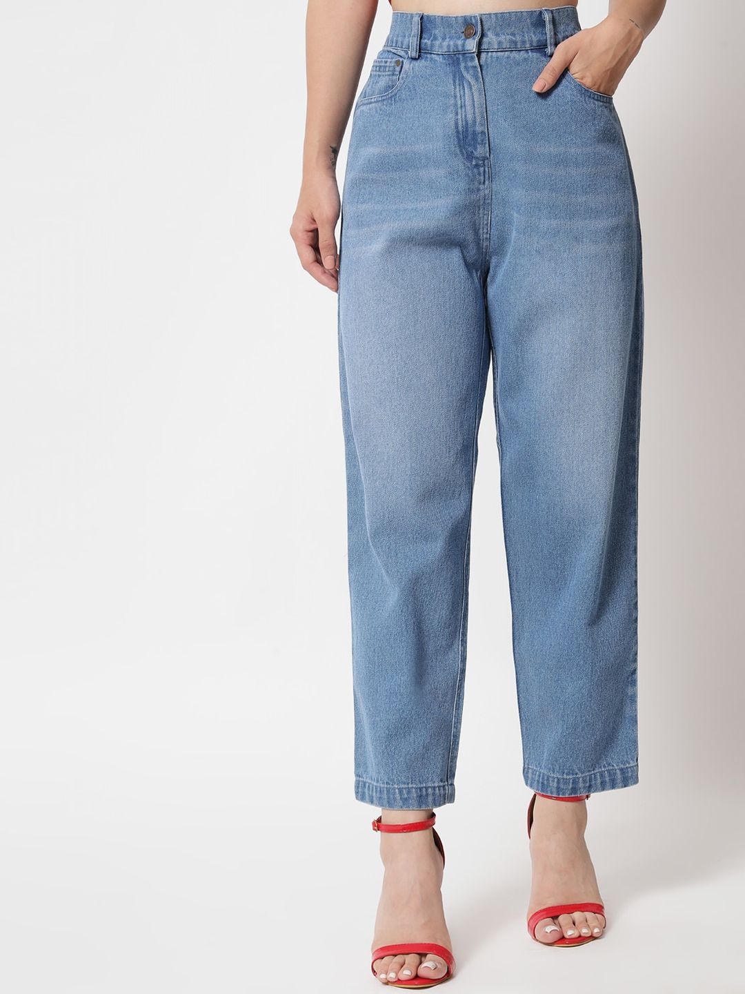 Orchid Blues Women Blue High-Rise Jeans Price in India