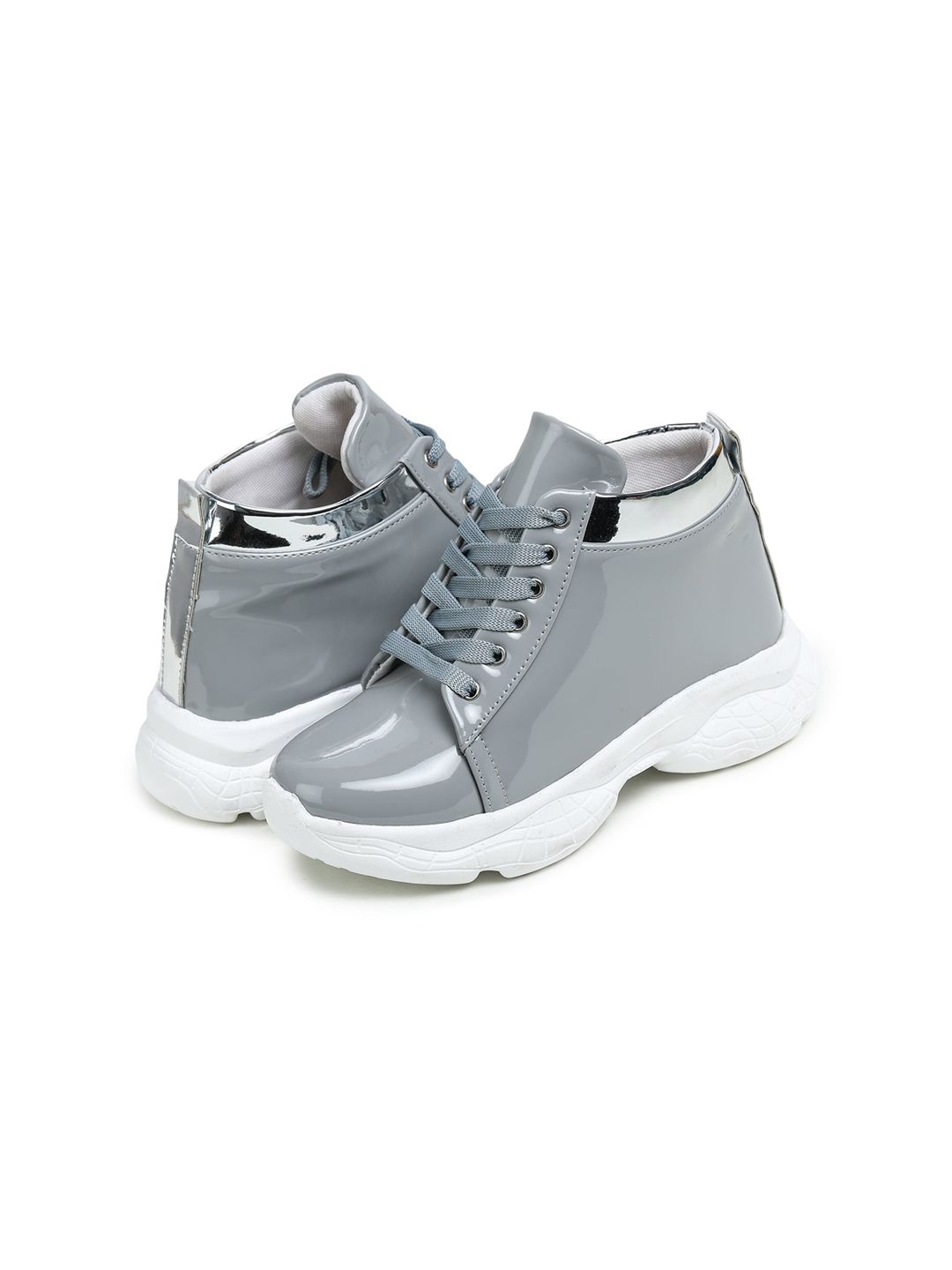 BOOTCO Women Grey Sneakers Price in India