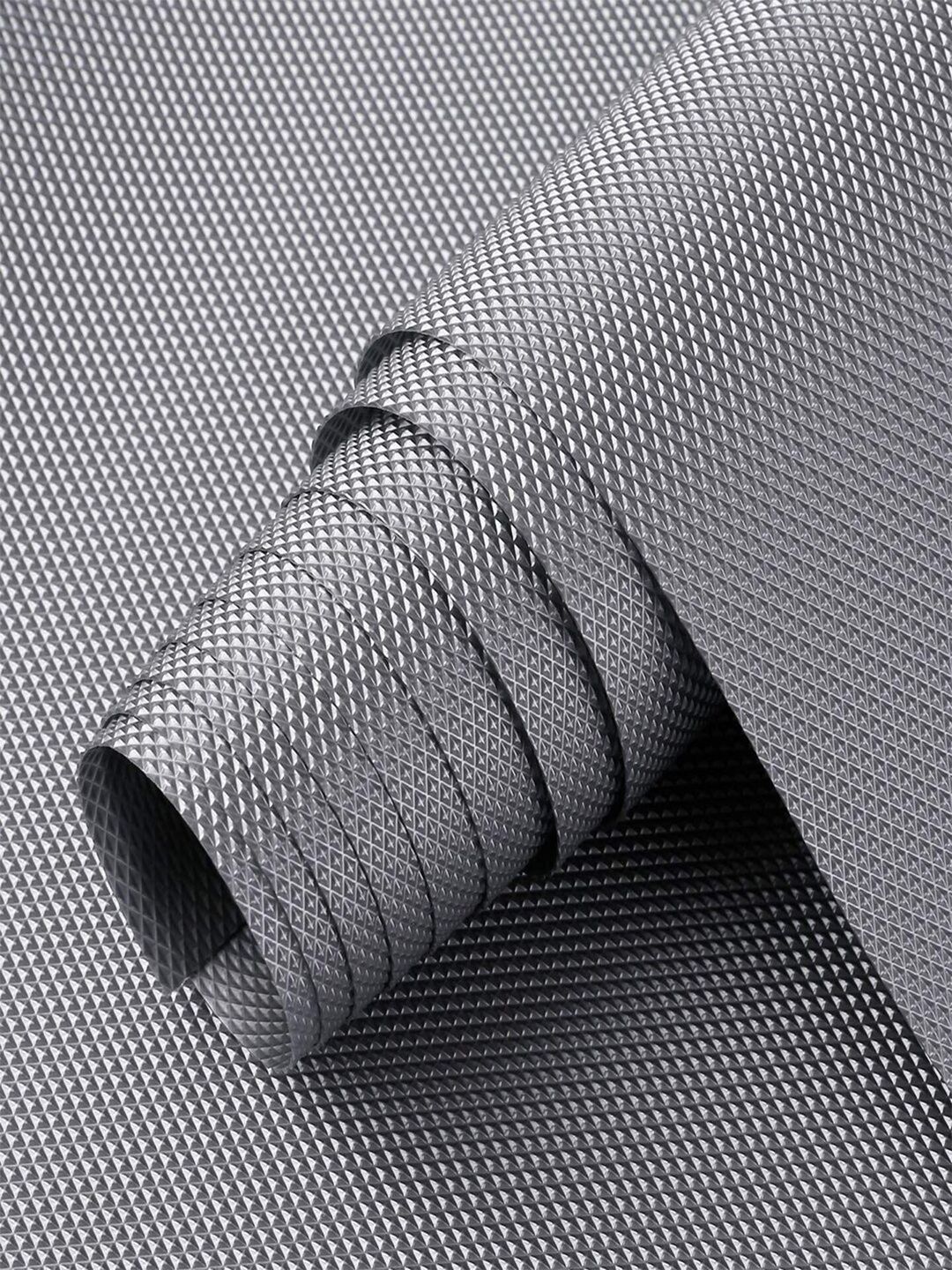 DREAM WEAVERZ Grey Textured 3 M Water Resistant Anti-Slip Drawer & Shelf Liner Price in India
