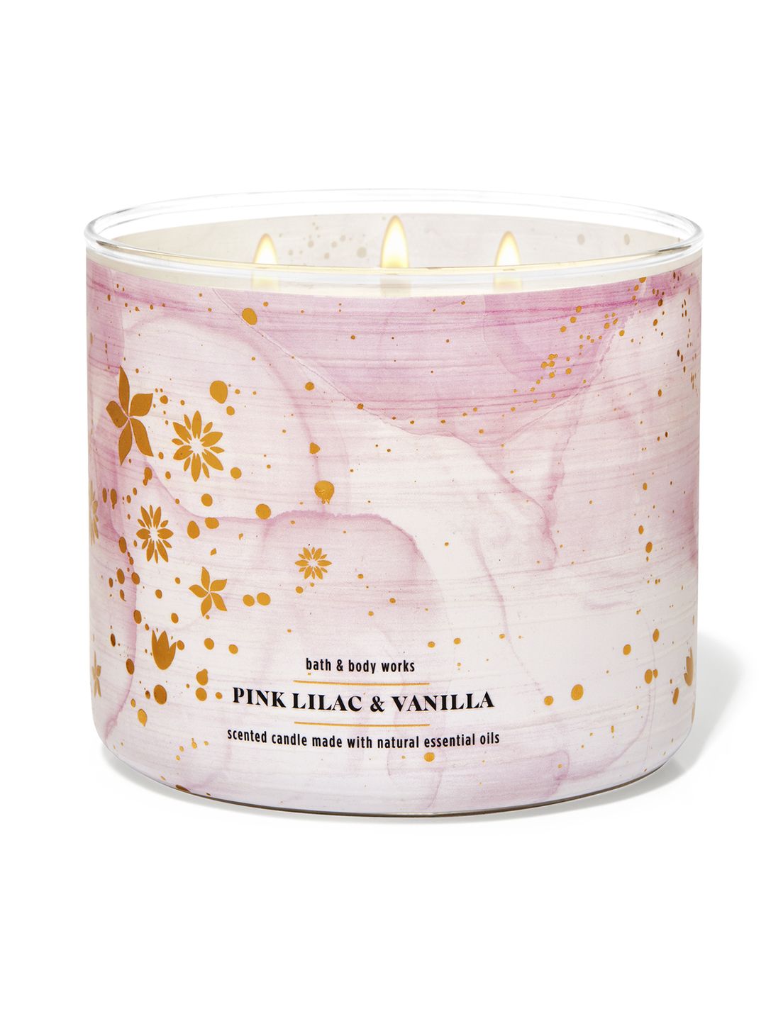 Bath & Body Works Pink Lilac & Vanilla 3-Wick Candle - 411 g Price in India