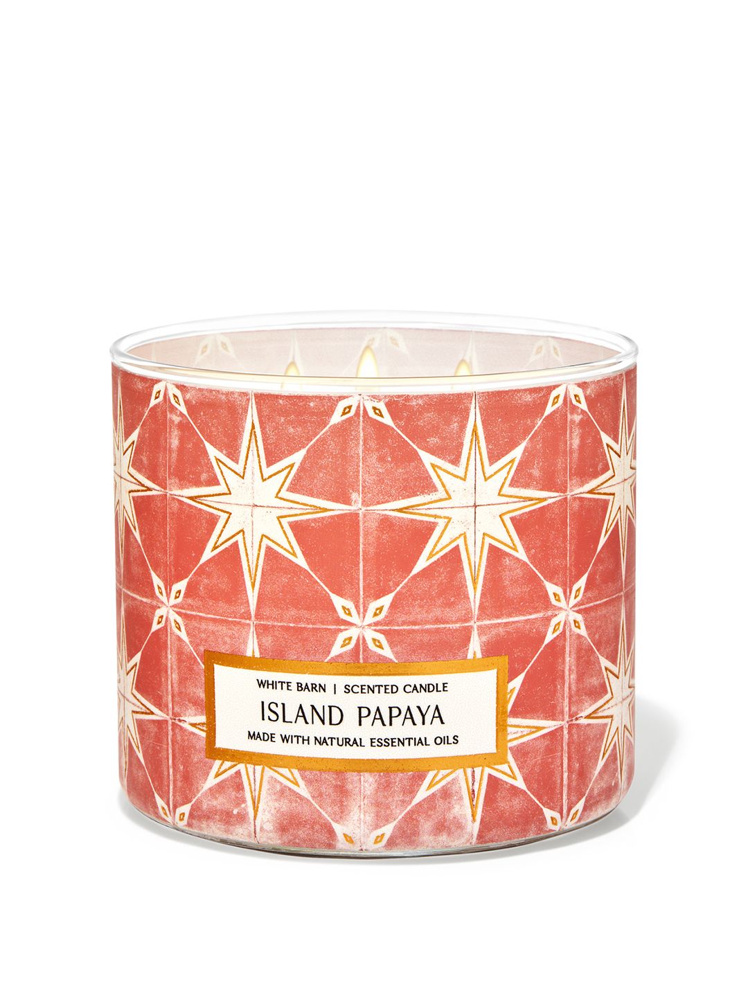 Bath & Body Works Island Papaya 3-Wick Scented Candle with Essential Oils - 411g Price in India