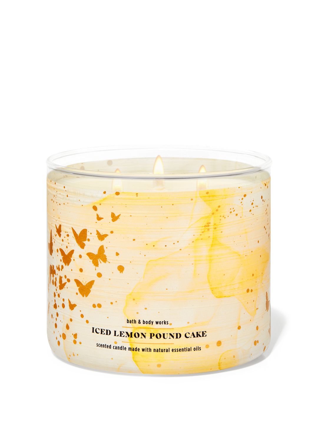 Bath & Body Works Iced Lemon Pound Cake 3-Wick Scented Candle - 411 g Price in India