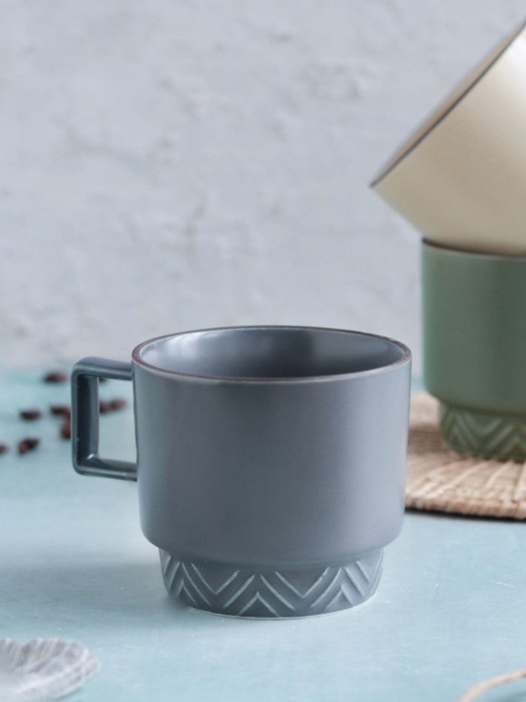 Nestasia Grey Ceramic Cup For Coffee Price in India