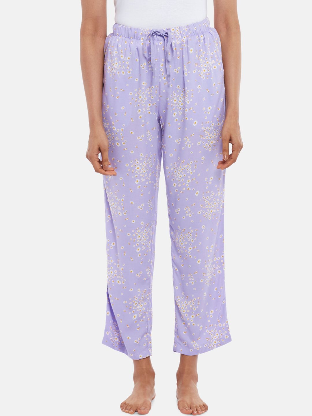 Dreamz by Pantaloons Women Purple Printed Lounge Pants Price in India
