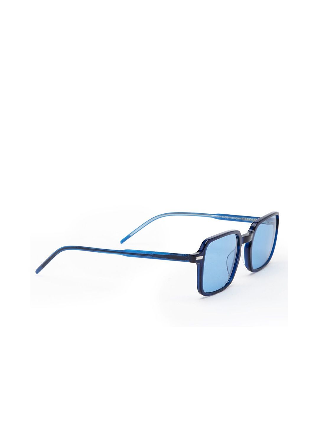 YourSpex Unisex Blue Lens & Blue Square Sunglasses with UV Protected Lens