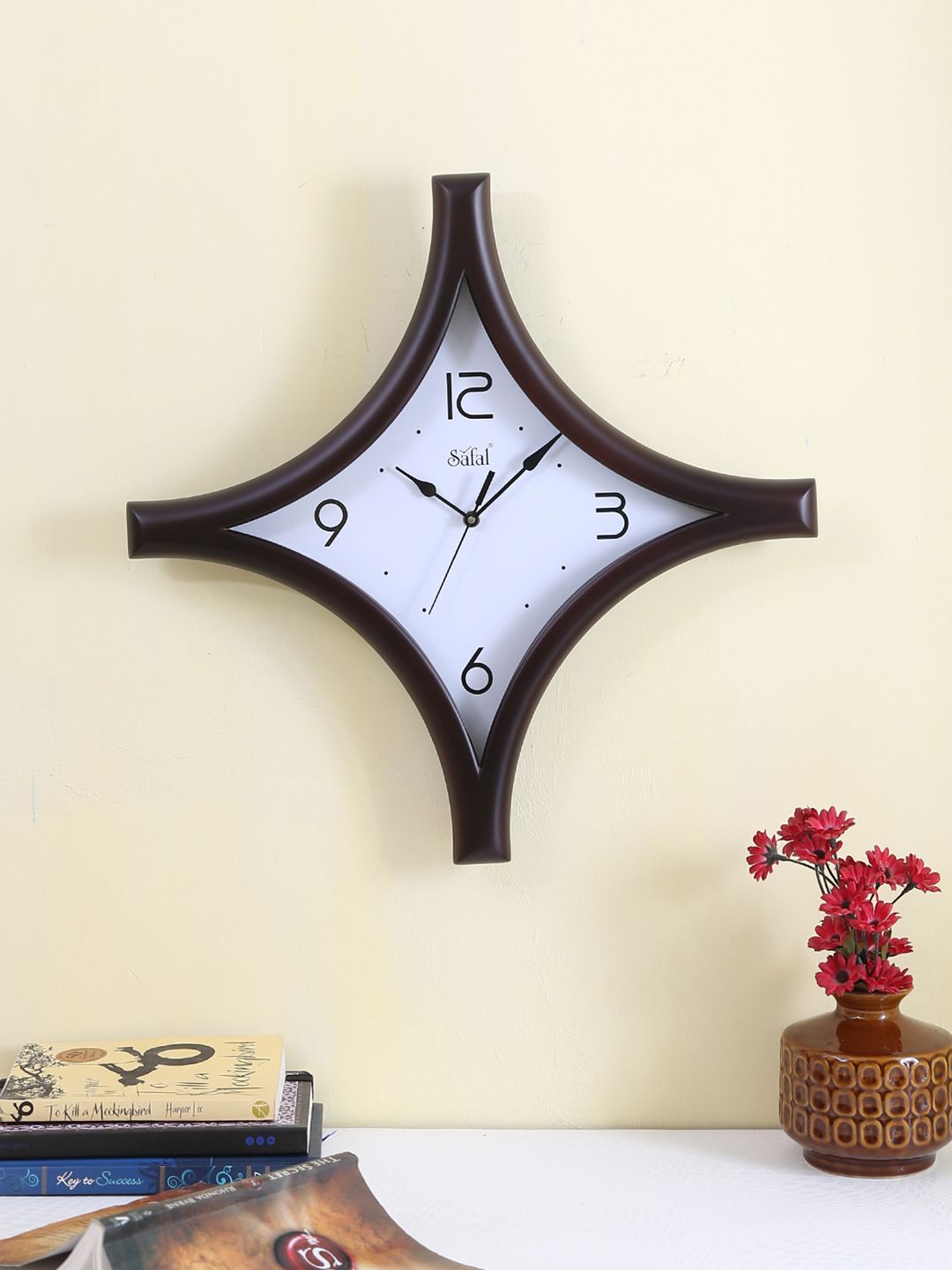 Safal White Dial Analogue Wall Clock Price in India