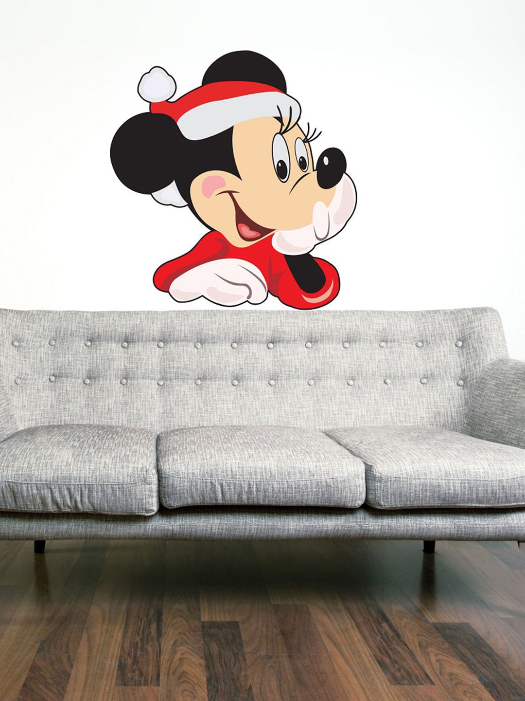 WALLSTICK Red Minne Mouse Vinyl Wall Sticker Price in India