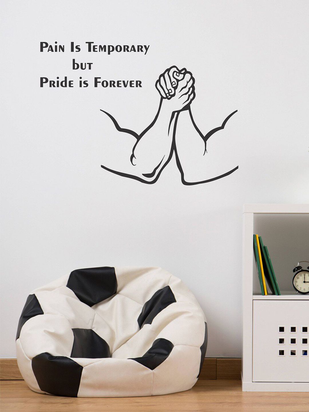 WALLSTICK Black Motivational Quotes Wall Stickers Price in India