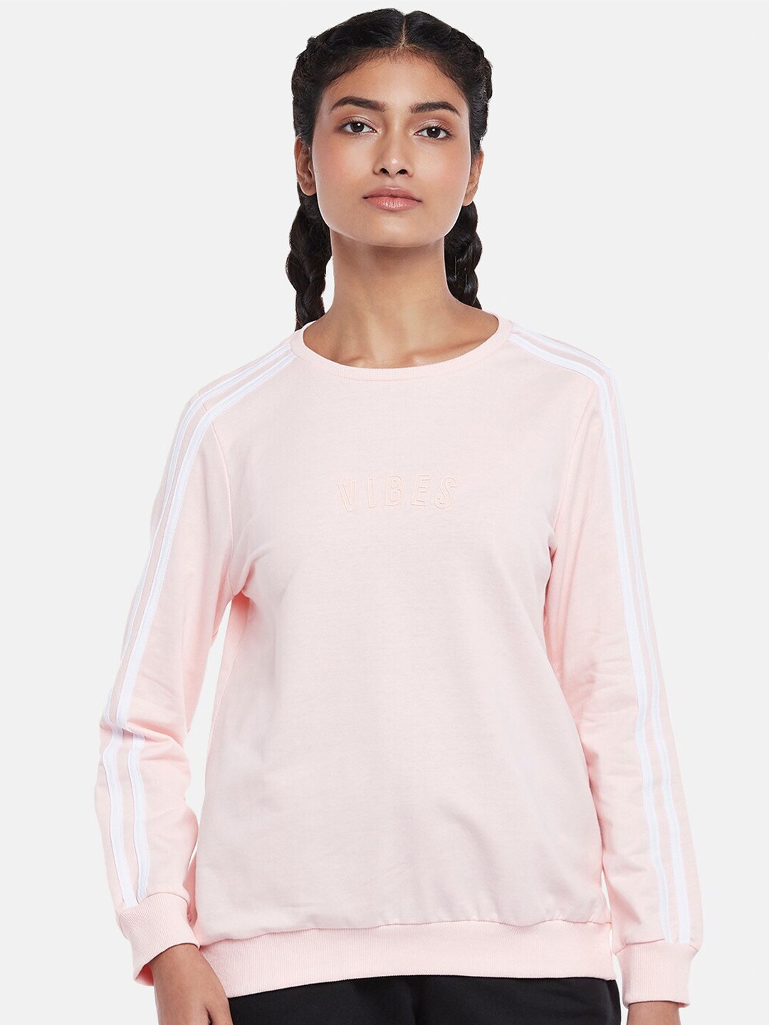 Ajile by Pantaloons Women Pink Sweatshirt Price in India