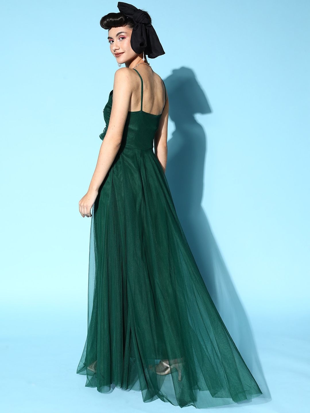 farm rio green jungle panther midi dress Bon Chalant Dress in Garden Green main image 0