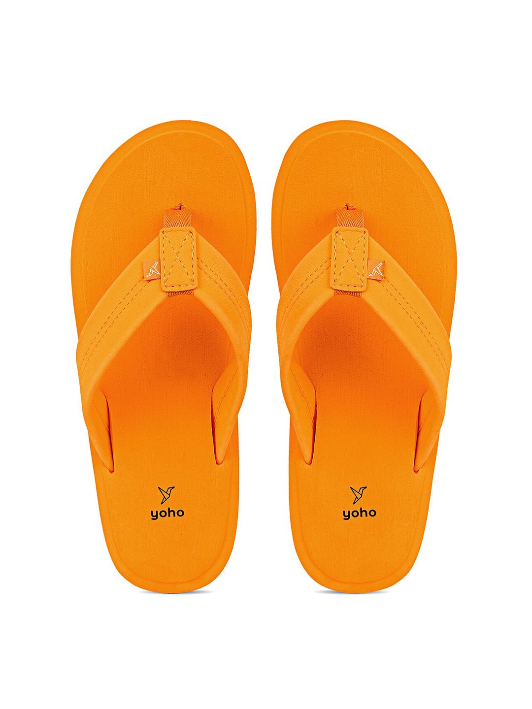 yoho Women Yellow Rubber Thong Flip-Flops Price in India