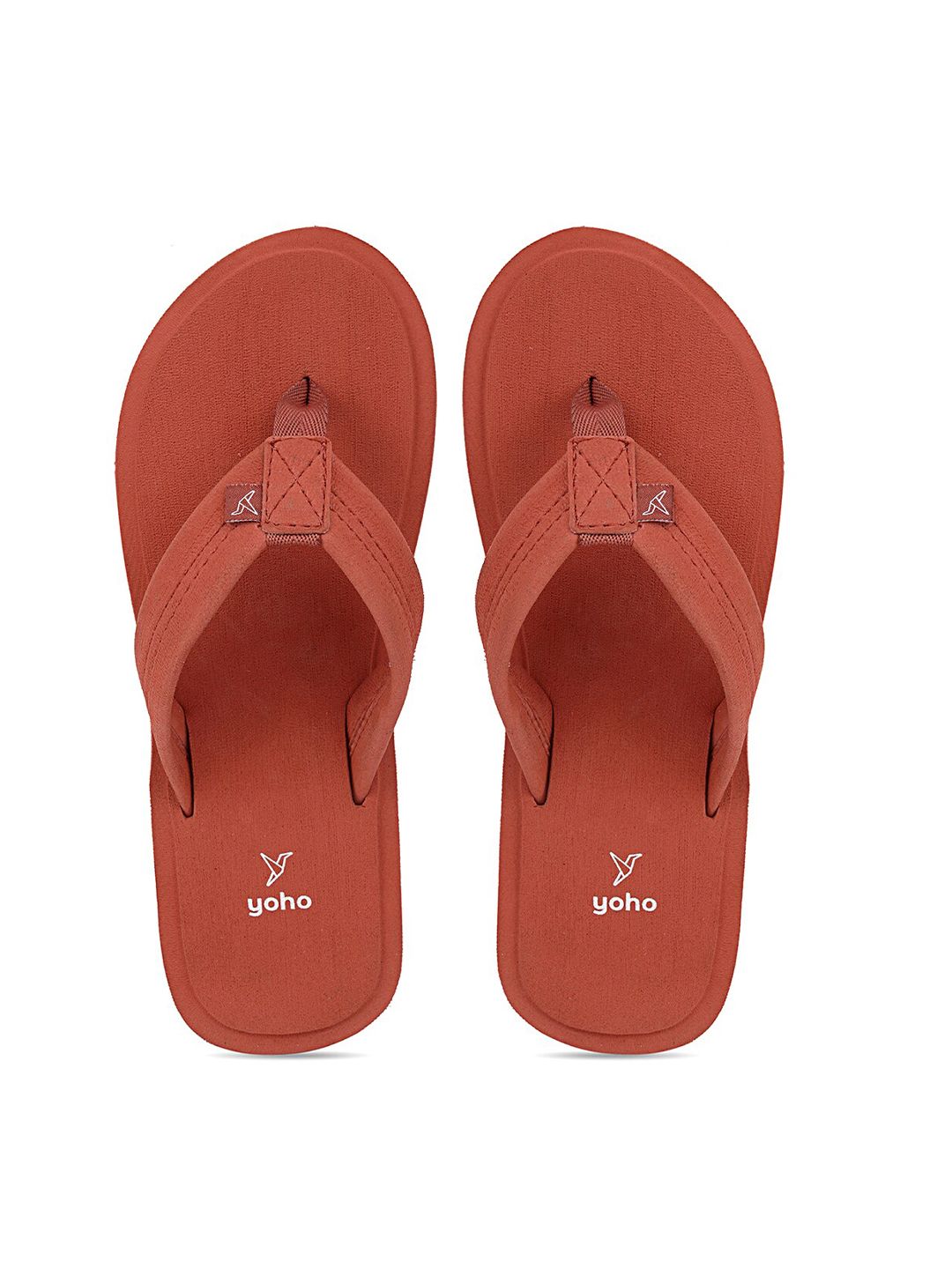 yoho Women Maroon Rubber Thong Flip-Flops Price in India