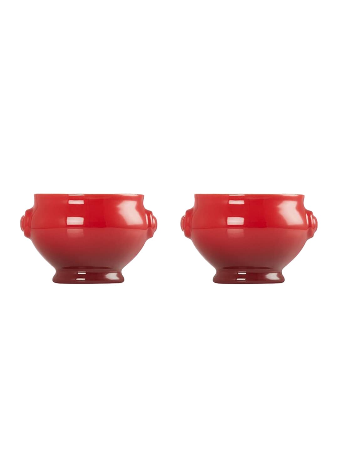 LE CREUSET Set Of 2 Red Solid Ceramic Serving Bowl Price in India