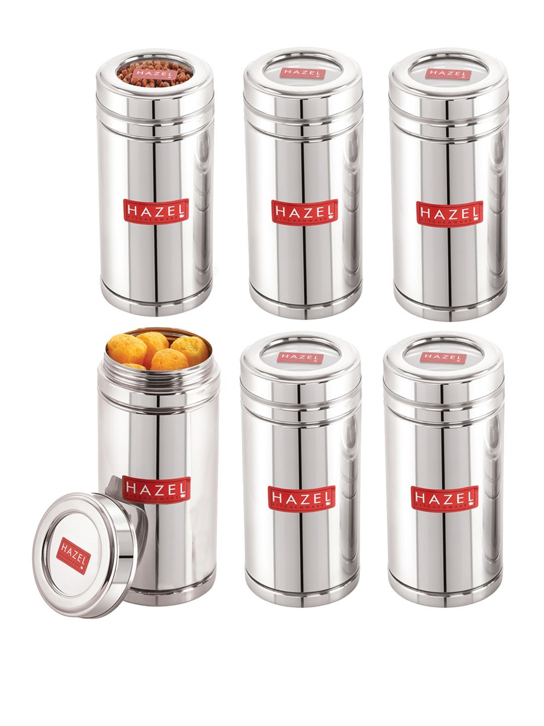 HAZEL Silver-Toned Stainless Steel Container Price in India