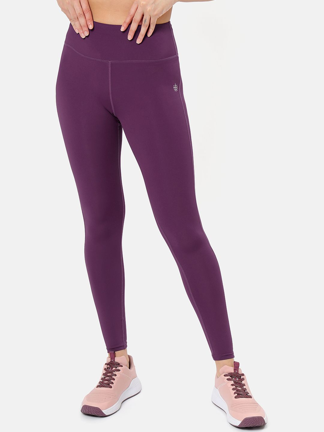 cultsportone Women Purple Tights Price in India