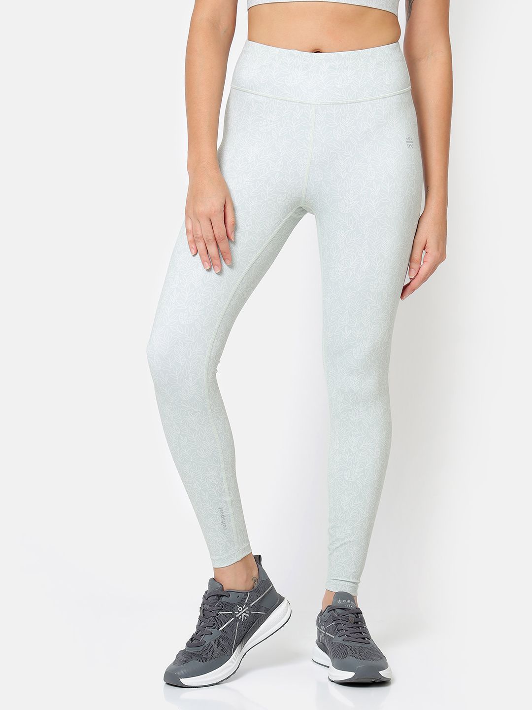 Cultsport Women Grey Printed Tights Price in India