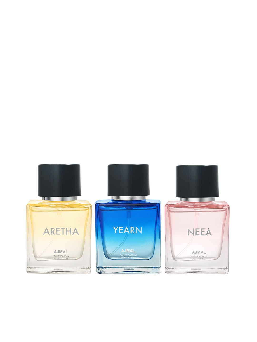 Ajmal Set of 3 Eau De Perfume 50 ml each - Aretha + Yearn + Neea