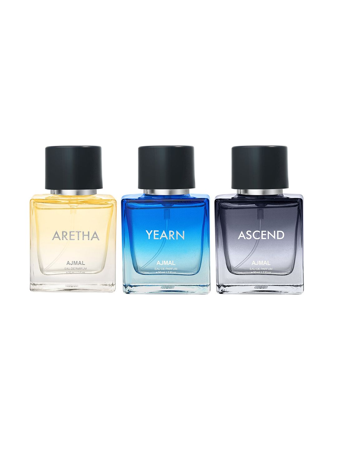 Ajmal Set of Ascend, Aretha, Yearn Eau De Parfum - 50 ml Each