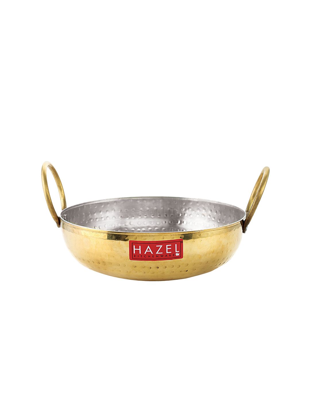 HAZEL Gold-Toned Solid Kadhai With Lid Price in India