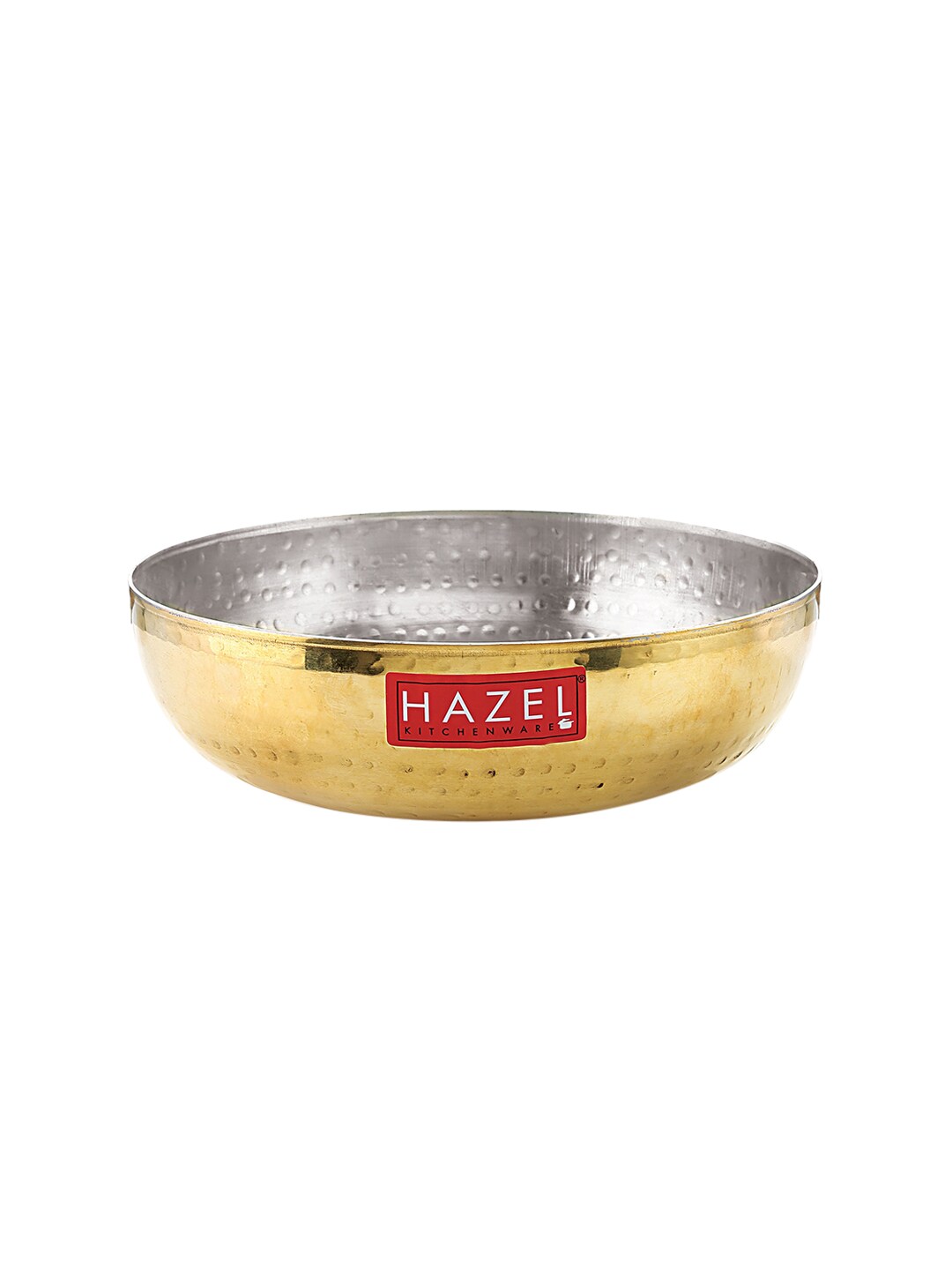HAZEL Gold-Toned Solid Kadhai With Lid Price in India