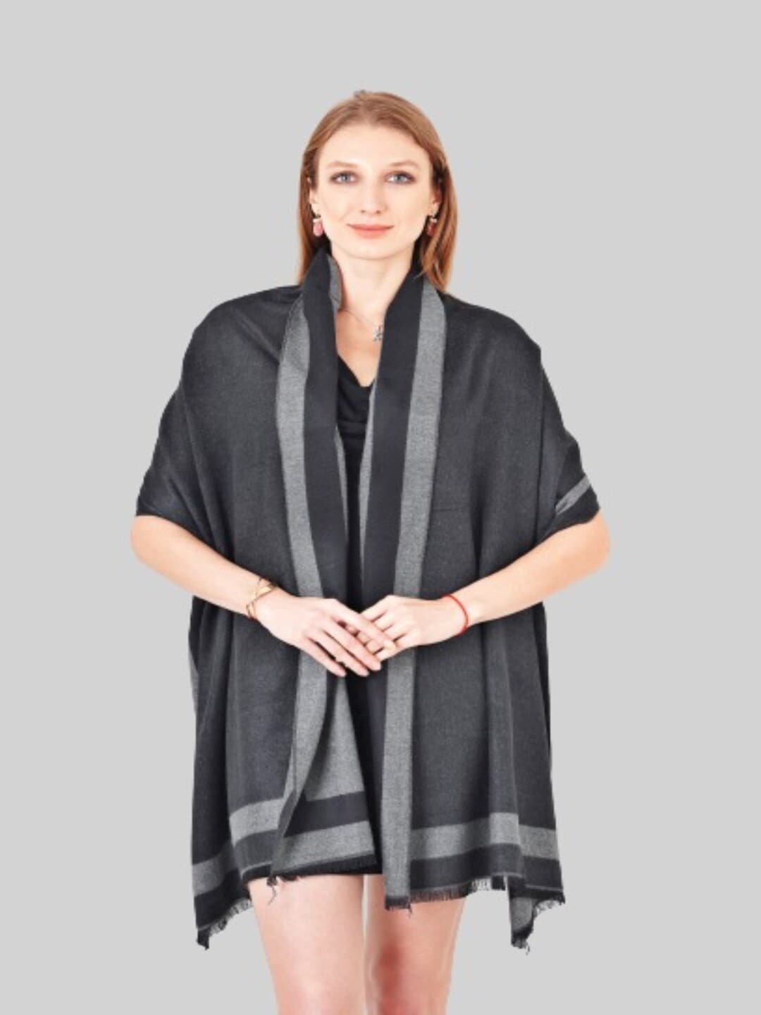 MUFFLY Women Grey Stole Price in India