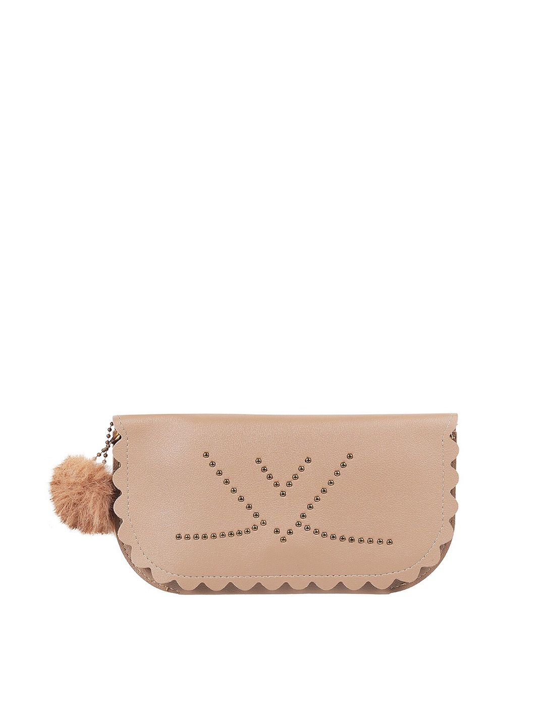 WALKWAY by Metro Women Beige & Gold-Toned Embellished Envelope Price in India