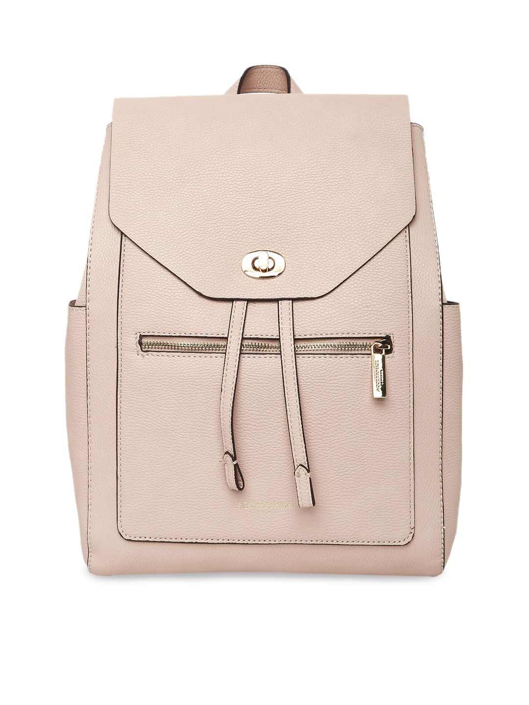 Accessorize London Women's Faux Leather Pink Nikki Backpack Price in India